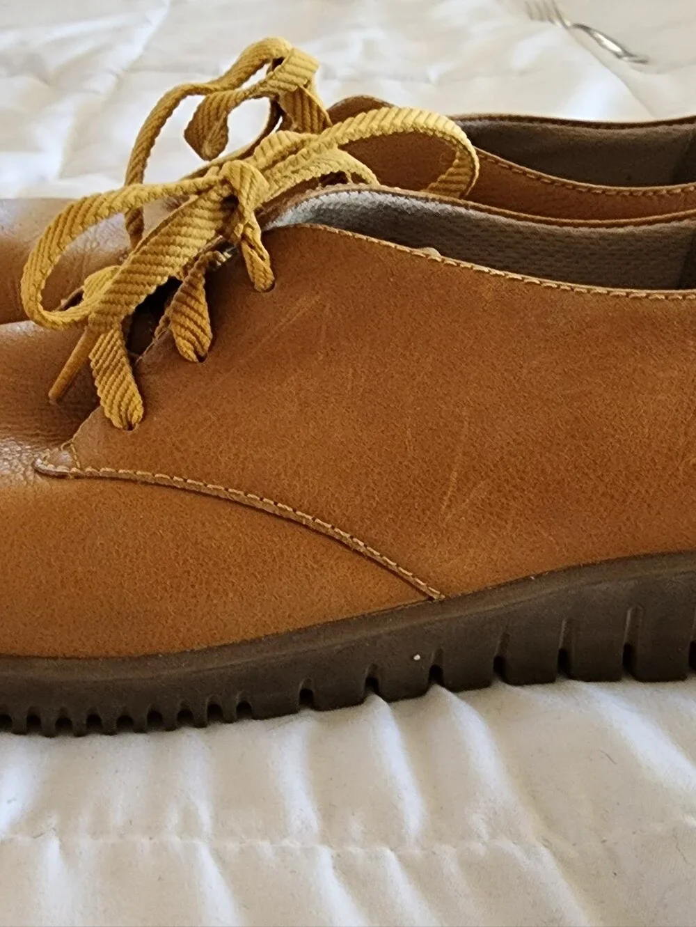 Dansko Tan Leather Casual Lace-Up Shoes